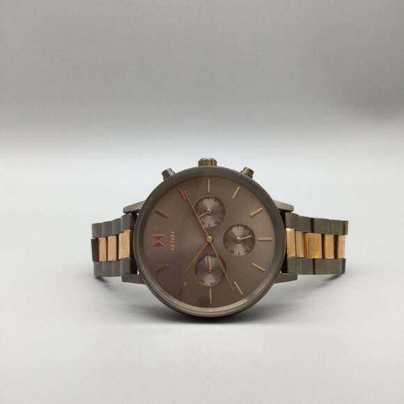 MVMT Orion NovaChronograph Women Watch 38mm Gray Rose Gold New Battery 7.5\